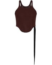 Rick Owens - Asymmetrical Raw-Edge Tank Top - Lyst