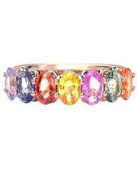 Pragnell - 18Kt Rose Sapphire Fancy Cocktail Ring - Lyst