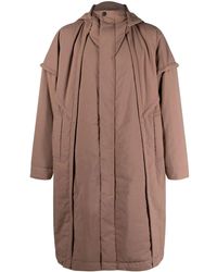 Homme Plissé Issey Miyake - Frame Hooded Padded Coat - Lyst