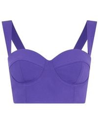 Moschino - Haut-Corset Crop À Encolure Cœur - Lyst