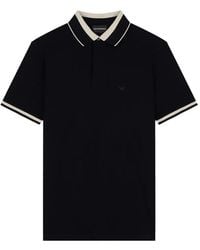 Emporio Armani - Polo Shirt With Embroidered Logo - Lyst