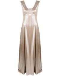 Peserico - Laminated Flared Dress - Lyst