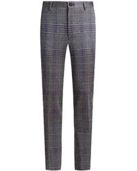 Etro - Check-Pattern Trousers - Lyst