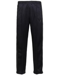 Needles - Embroidered-Logo Side-Stripe Track Pants - Lyst