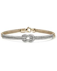 John Hardy - 14K Love Knot Diamonds Bracelet - Lyst