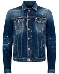 DSquared² - Buttoned Denim Jacket - Lyst