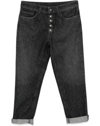 Dondup - Koons Button-Fly Turned-Up Jeans - Lyst