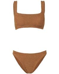 Hunza G - Xandra Crinkle-Effect Bikini - Lyst