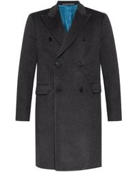 Paul Smith - Wollen Jas Met Dubbele Rij Knopen - Lyst
