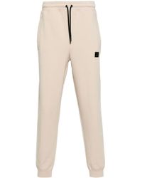 HUGO - Tapered Cotton Track Pants - Lyst