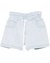 Christian Wijnants - Drawstrings Denim Shorts - Lyst