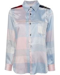 Comme des Garçons - Check-Pattern Detailing Shirt - Lyst