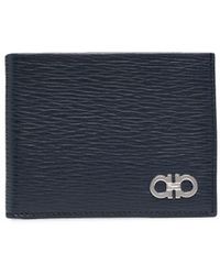 Ferragamo - Gancini Bi-fold Leather Wallet - Lyst