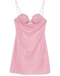Oséree - Shell-Cup Glitter-Effect Dress - Lyst