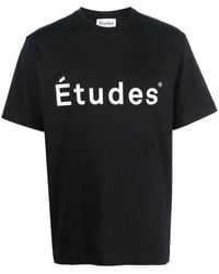 Etudes Studio - T-shirt en coton biologique à logo imprimé - Lyst
