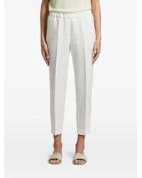 Peserico - Pantalon À Plis Marqués Et Finitions En Chaîne - Lyst