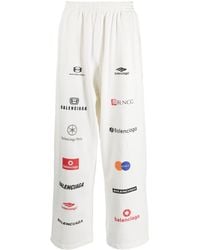 Balenciaga - Baggy-Jogginghose mit Logo-Print - Lyst