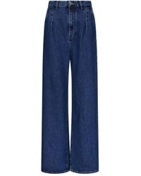 Loulou de Saison - Pleated Wide-Leg Jeans - Lyst