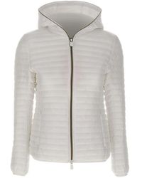 Save The Duck - Hooded Quilted Jacket - Lyst