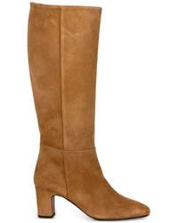 Roberto Festa - Suede Block-Heel Knee-High Boots - Lyst