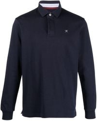 Hackett - Logo-embroidered Cotton Polo Shirt - Lyst