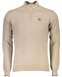 North Sails - Quarter-Zip Logo-Patch Sweater - Lyst