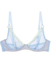 Fleur du Mal - Sheer Tulle Demi Bra - Lyst