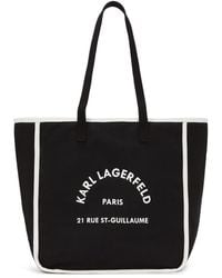 Karl Lagerfeld - Shopper mit Logo-Print - Lyst