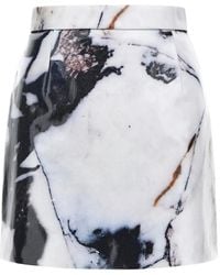 Roberto Cavalli - Minirock mit Marmor-Print - Lyst