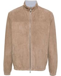 Eleventy - Zipped-up Leather Jacket - Lyst