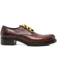 Prada - Schnürschuhe Aus Leder - Lyst