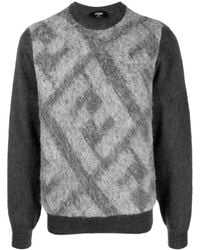 Fendi - Pullover mit FF-Muster - Lyst