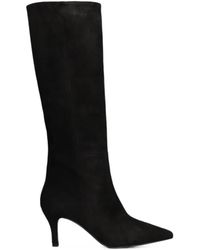 BIANCADI - Bottines En Daim À Bout Pointu - Lyst