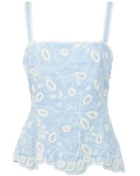 Jonathan Simkhai - Mckenna Embroidered Tank Top - Lyst