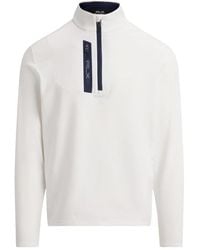 Ralph Lauren - Half-Zip Mock-Neck Sweatshirt - Lyst