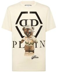 Philipp Plein - Crystal-Embellished Teddy-Bear T-Shirt - Lyst