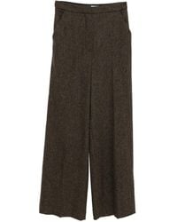 Yves Salomon - Flannel Tailored Trousers - Lyst