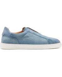 Magnanni - Suede Slip-On Sneakers - Lyst