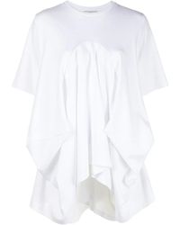 Goen.J - Draped Cotton T-Shirt - Lyst