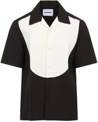 Jil Sander - Chemise À Design Bicolore - Lyst