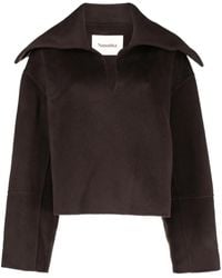 Nanushka - Maglione Maxe Con Scollo A V - Lyst