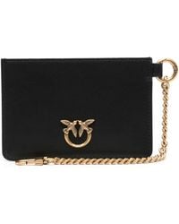 Pinko - Logo-Plaque Leather Wallet - Lyst
