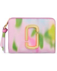 Marc Jacobs - The Blurred Floral Snapshot Mini Floral-Print Wallet - Lyst