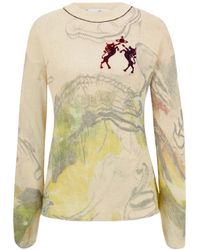 Vivienne Westwood - Kyle Print-Detail Wool Sweater - Lyst