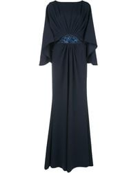 Tadashi Shoji Geplooide Avondjurk - Blauw