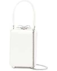 Self-Portrait - Micro Crocodille-Effect Leather Tote Bag - Lyst