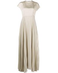 kimora satin pleated dress