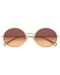 Chloé - Ch0326S Round Frame Sunglasses - Lyst