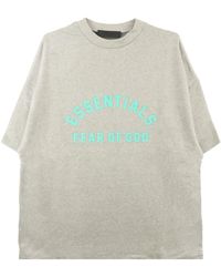 Fear Of God - Essentials Brand-embossed Cotton-jersey T-shirt - Lyst
