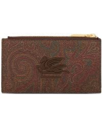 Etro - Porte-Cartes À Motif Cachemire Et Borderie - Lyst